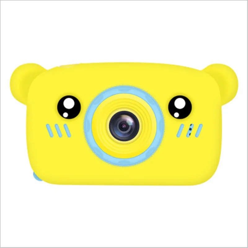 Yellow bear Умная новая игрушечная камера, мультяшное животное, детская игрушка, можно фотографировать, можно заряжать с зарядными игрушками, Детская цифровая камера - Цвет: Yellow bear