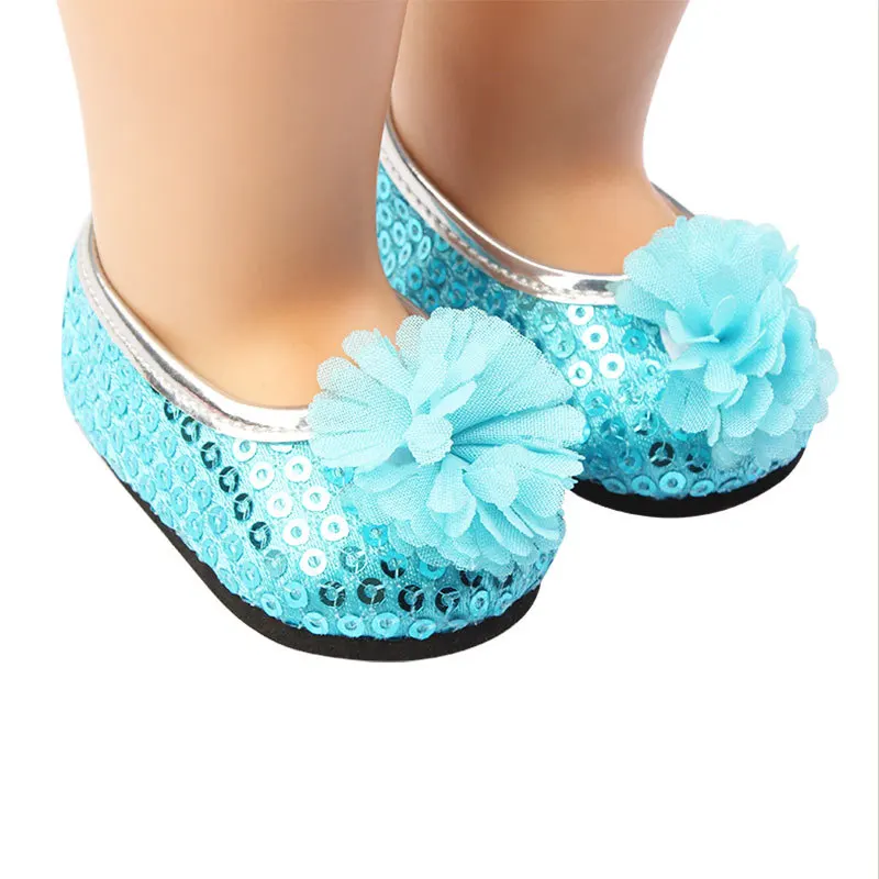 7 см кукла обувь с цветком ручной работы Швейные Красивая обувь сапоги для женщин на 43 см для ухода за ребенком для мам, новинка для малышей и 18 дюймов американские куклы игрушка