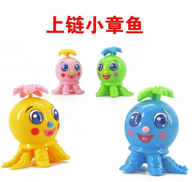 Will Go Sideways Children Winding Toy Spring Cute Cartoon Octopus Small Octopus Winding Octopus Toy