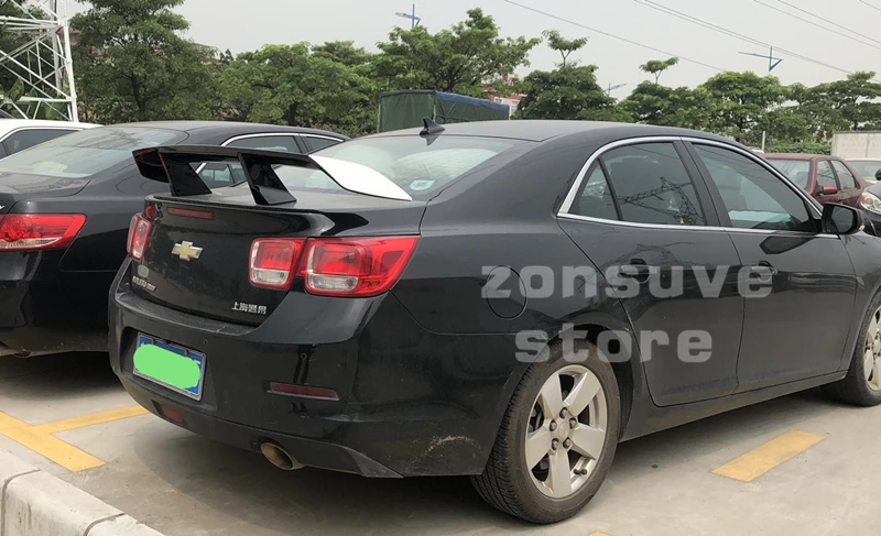 Использовать для Chevrolet Malibu спойлер 2012 13 14 15 16 17 18 лет ABS пластмассовый задний декоративное крыло EX стиль GT Спортивные Аксессуары
