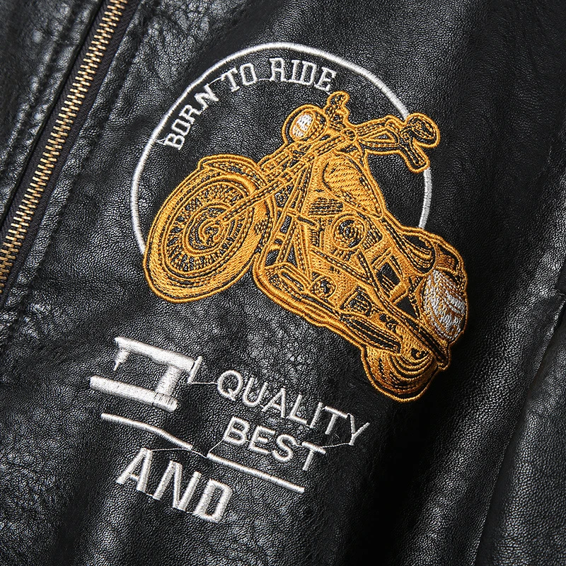 Men's Leather Jacket Casual Fashion Simple Leather Jacket Wild Leather Jacket Men PU Clothing Coat Black Coffee Army Green,9965