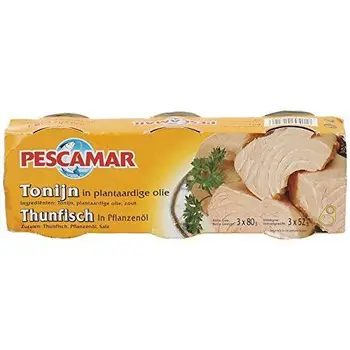 

Pescamar Fish Tuna Sunflower Oil 240 g Pack of 4)