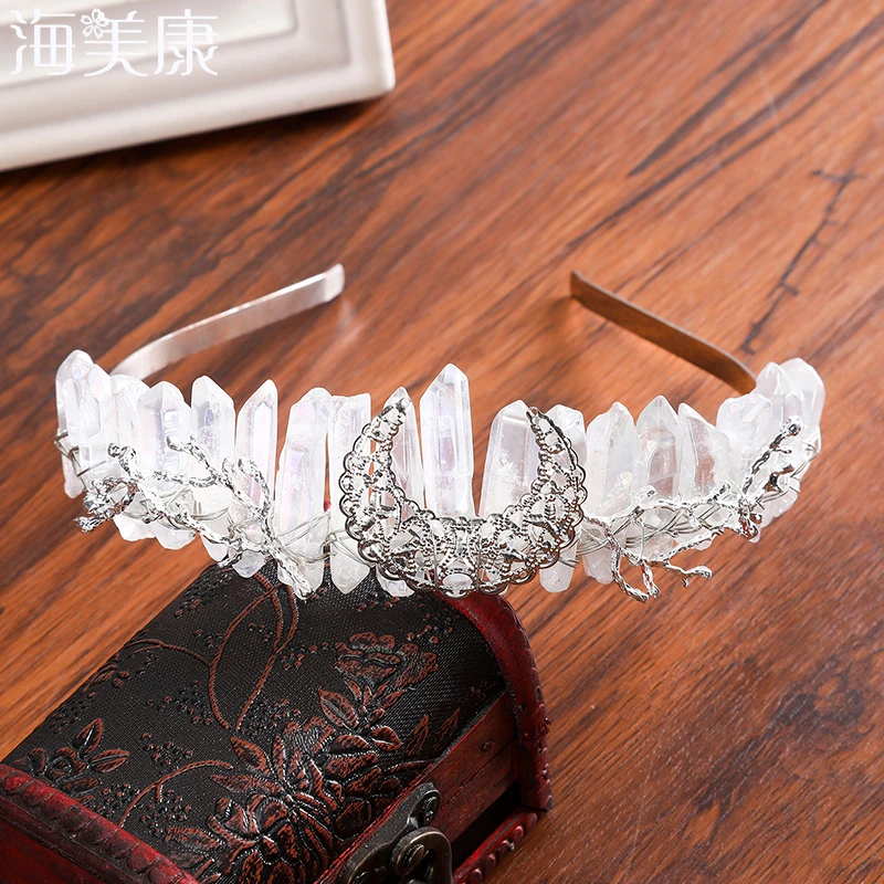 Crystal crown headband Clearance