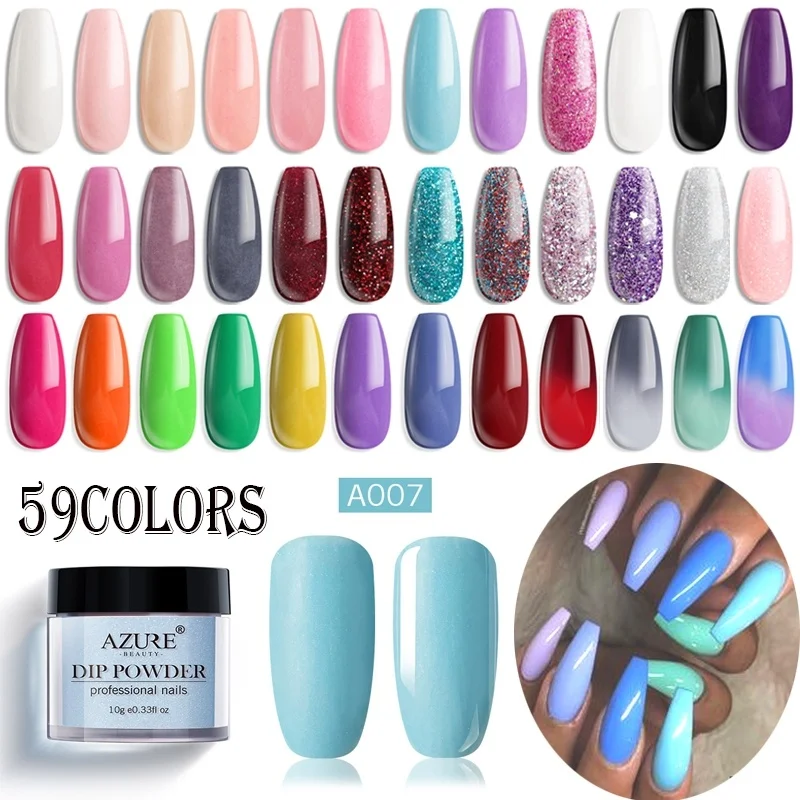 Azure beauty 59 шт./лот окунающие порошки светящиеся окунающие порошки блестящие порошки термальные Сменные порошки для окрашивания волос натуральные сухие
