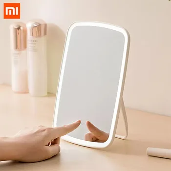 

Xiaomi Intelligent Portable Makeup Mirror Desktop Folding Mirror With Led Lighting Lamp Dormitory For Women Men Makeup Tool