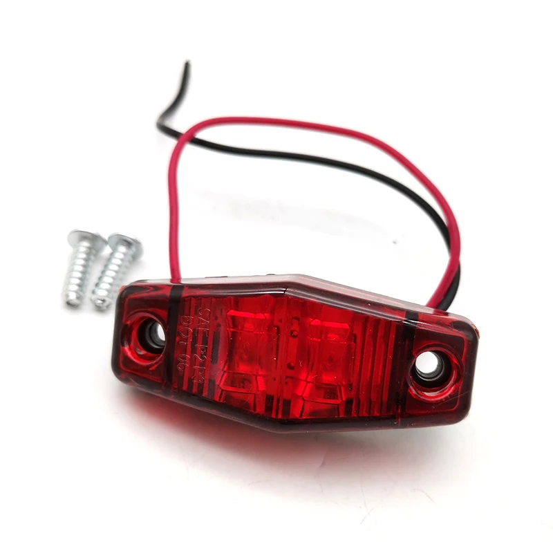 8pcs Truck Signal Warning light Red LED Piranha Side Light Truck Signal Lights