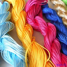 Акция yiwu бусины 10 цветов нейлоновый шнур нить китайский узел трещотка 1 мм* 25 м для плетения браслетов своими руками