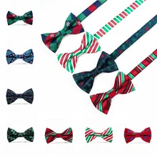 1PC New Bow Ties for Men Christmas Tree Bowties For Mens Wedding Cravat Butterfly Tie Casual Fashion Bowknot Bowties Men Gifts