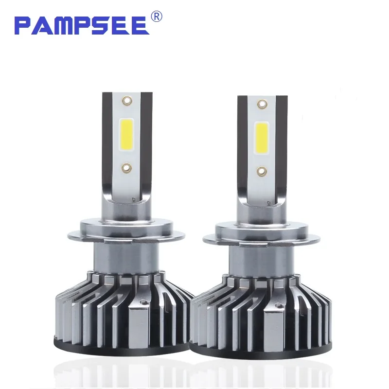 Автомобильная фара PAMPSEE H7 LED H4 H1 H11 H3 H13 H27 880 9006 9007 72W 8000LM 6500K 12V 24V автомобильная COB
