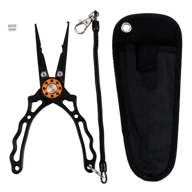 

Fishing Pliers Scissors Stainless Steel Clamp Split Ring Tungsten Steel Blade Line Cutter Multifunction Fishing Tackle Tool Pesc