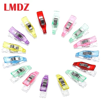 

LMDZ 100 Pcs Sewing Clips Mini Multicolor Plastic Clips Fabric Clamps Patchwork Clips Clothing Clips Holder Quilting Clip
