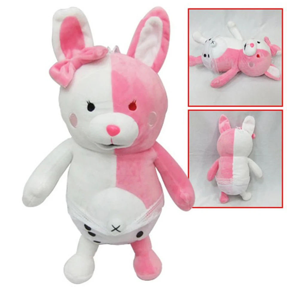 Game Danganronpa Monomi Rabbit Monokuma Bear Plush Stuffed Doll Kids Toys Gifts 