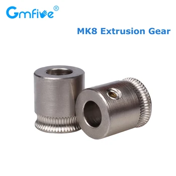 

GmFive MK8 Extrusion Gear 1.75MM Filament Wheel Gear Feeding For MK8/Titan Extruder Ender3 CR10 3D Printer Accessories