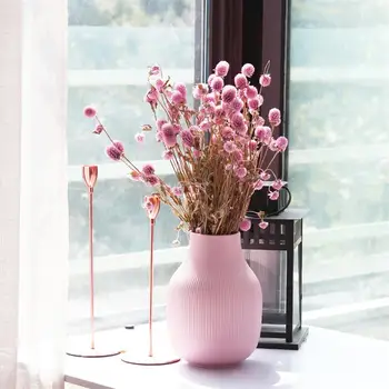 

2Pcs Dried Flowers Decorative Bouquet Photography Props Home Ornament Dried Flower Adornment Pink Purple