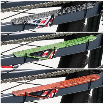

Plastic Bicycle Chain Protection Chain Stay Guard Cover Cycling Bike Frame Protector Rear Fork Guard Cover Pad 3 PCs strap tie #