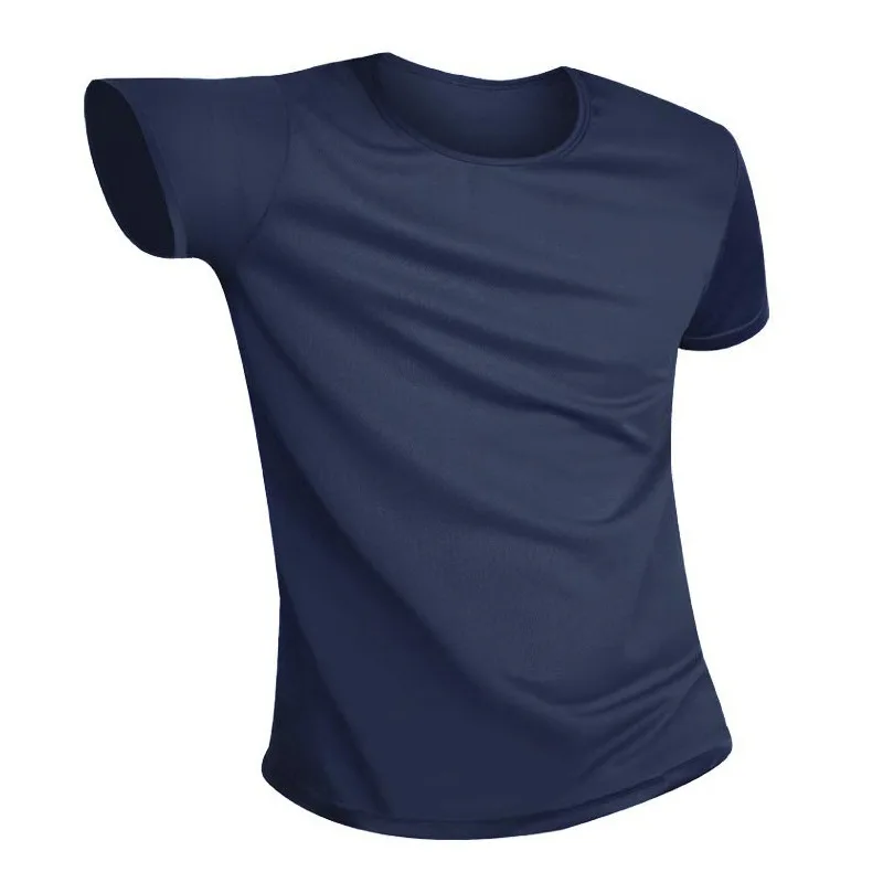 Мужская анти-Грязная Водонепроницаемая футболка креативный Гидрофобный дышащий противообрастающий Быстросохнущий Топ Футболка с коротким рукавом - Цвет: Синий
