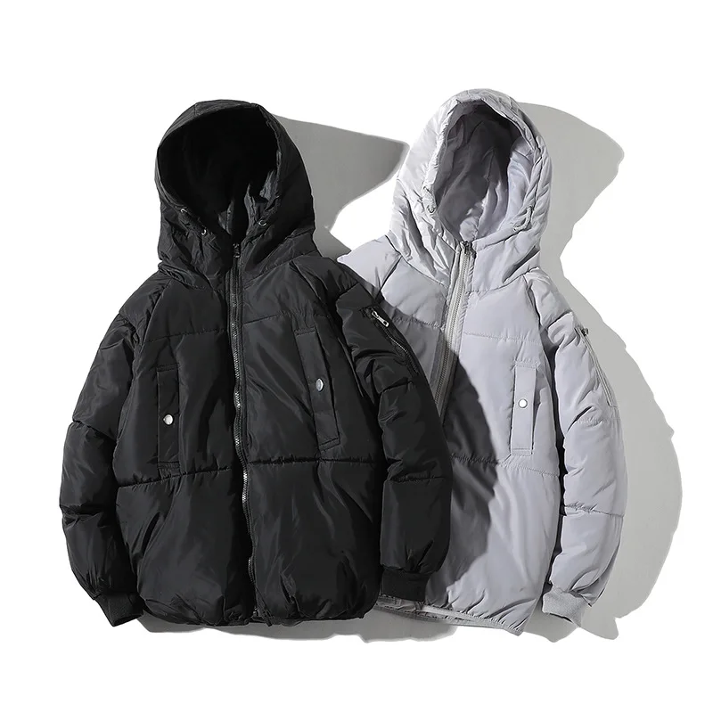 

Men's Cotton-padded Hooded Coat Slim Warm Padded Cotton-padded Jacket Men's Parkas Men's Winter Hooded Coat Down Cotton Suit