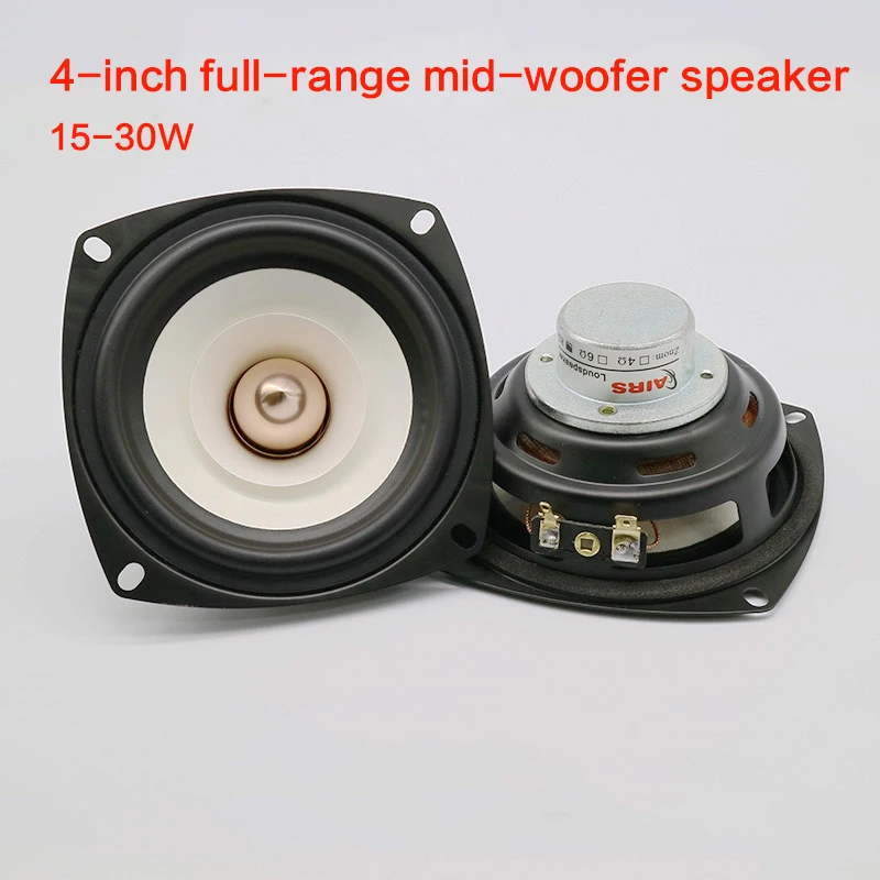 

15-30W 4-inch Full-range Mid-bass Speaker Fever Vocal Instrument Full-range Speaker Speaker 4-inch Full-range Speaker 78Hz-20KHz