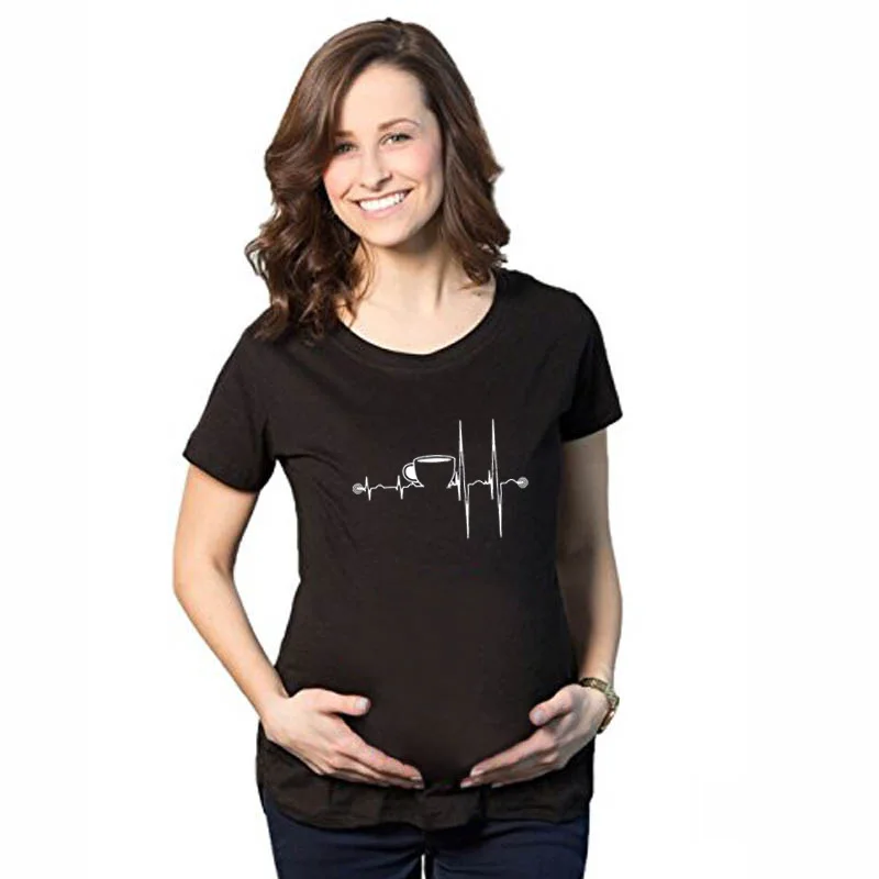 

Fashion Printed Hot Sales Summer New Hot Sales Coffee Heartbeat Pattern Printed