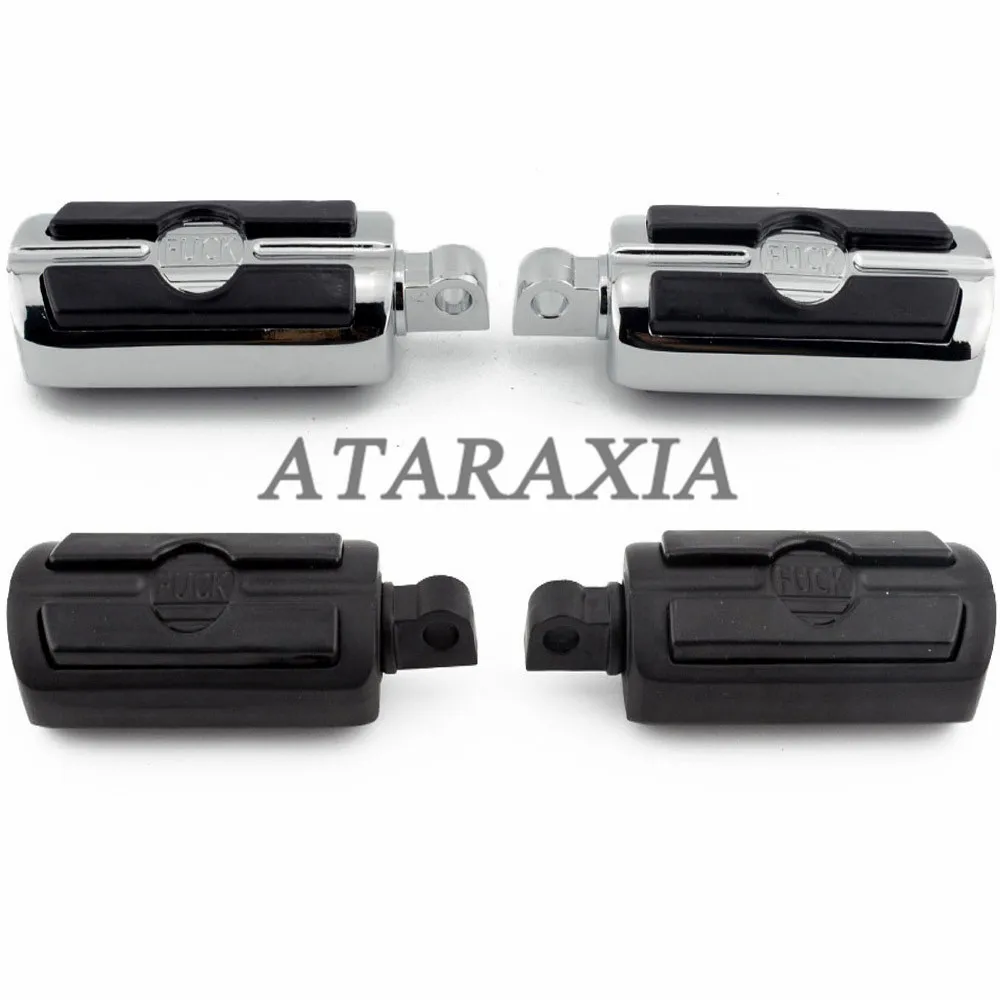 Motorcycle Chrome Footpeg Foot Peg Male Mount Front Rear Footrest Pedals For Harley Heritage Softail Dyna Touring Electra Glide |