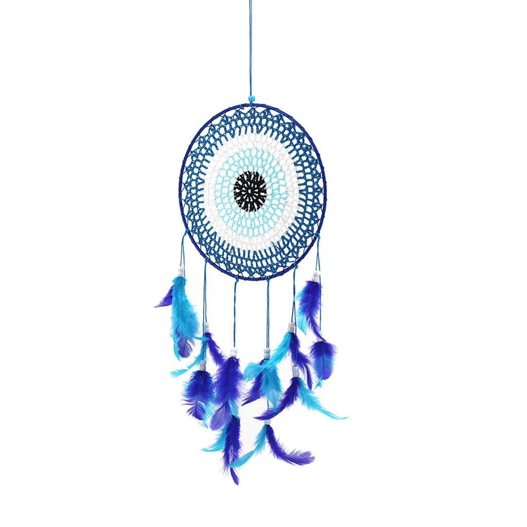 Dream Catcher Net With Feathers Wind Chime Wall Hanging Ornaments Handmade Dreamcatcher Home Bedroom Decoration Craft