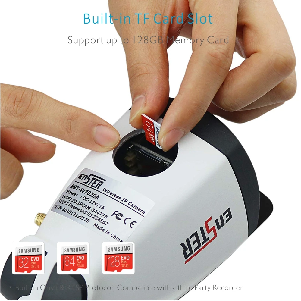 ENSTER Onvif внешняя 2 4 ГГц WiFi TF карта и FTP запись Camhi IP камера 720P 960P 1080P 6 шт. Высокая