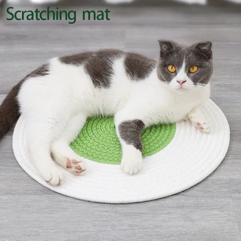 

Thicken Anti Slip Cat Scratching Mat Natural Premium CottonWoven Cat Mat for Carpet Sofa Couch Rug Furniture Protecting Supplies