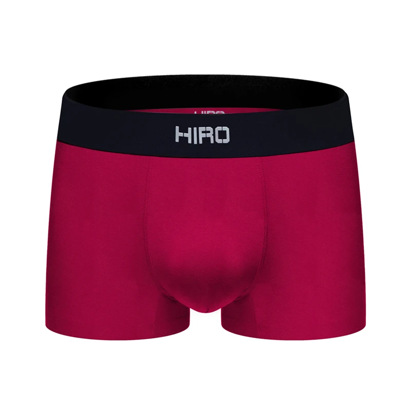 HIRO, сексуальное мужское нижнее белье, сетчатые трусы-боксеры, Cueca, Мужские дышащие мягкие хлопковые трусы, нижнее белье для мужчин, высокое качество - Цвет: G176-Black