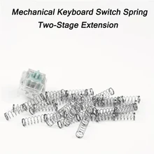 Two-Stage Mechanical Keyboard Spring Switch Customized Stainless Steel Extension Repair Axis Spring 100 Pcs 53 58 62g Mx Switch