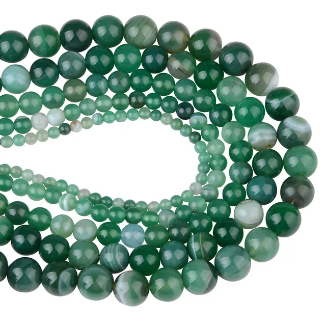 banded agate green