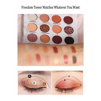 

Wholesale 12Color Shimmer Matte Eye Shadow Powder Makeup Marble Eyeshadow Palette Waterproof Eye Shadow
