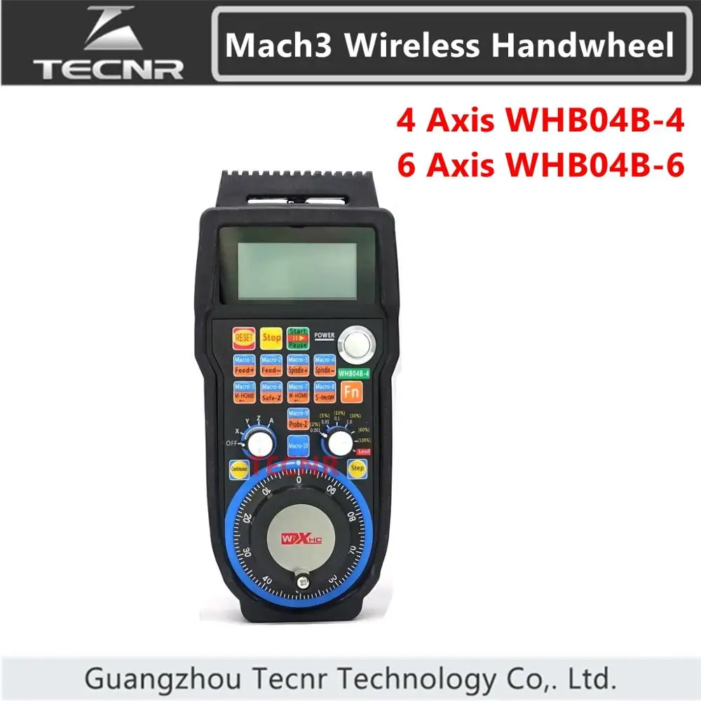 6 Axis MACH3 XHC MPG Wireless Handwheel Manual USB Receiver 40 Meters WHB04B 
