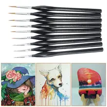 Окрашенная тонкая ручка-крючок, продуманное производство, долговечные акварельные кисточки, акриловая тонкая ручка для рисования