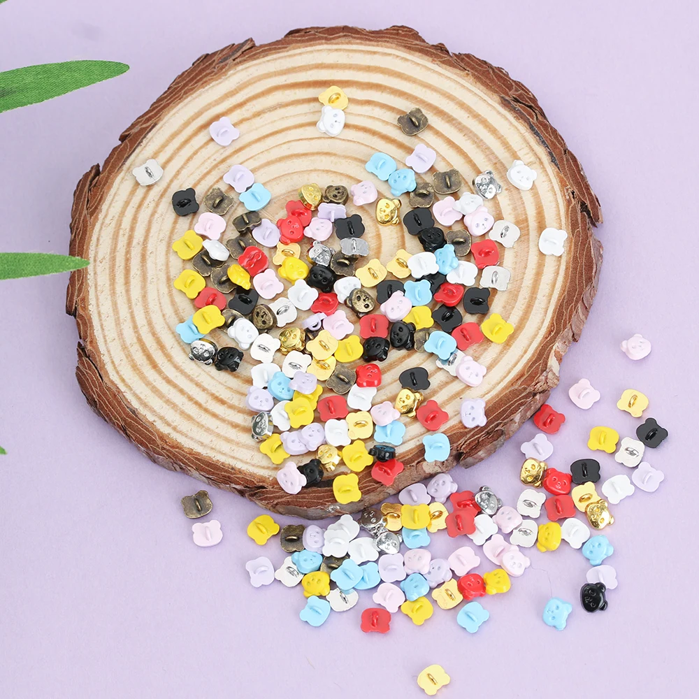 20/40 шт крошечные кнопки пряжки для DIY кукольной одежды панда шаблон украшения кнопка мини 5 мм пряжки аксессуары для шитья одежды