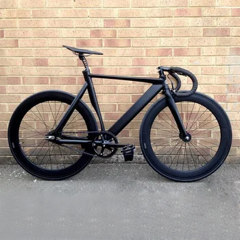 Piñón fijo para bicicleta de pista urbana Fixie, marco de aleación de aluminio para viaje, llanta de 70mm, accesorios para ciclismo de carretera