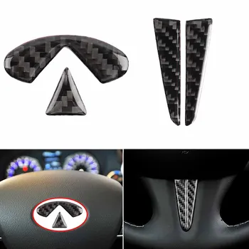 

Steering Wheel Sticker Trim Sticker For Infiniti Q50 Q60 2014 -2019 Carbon Fiber
