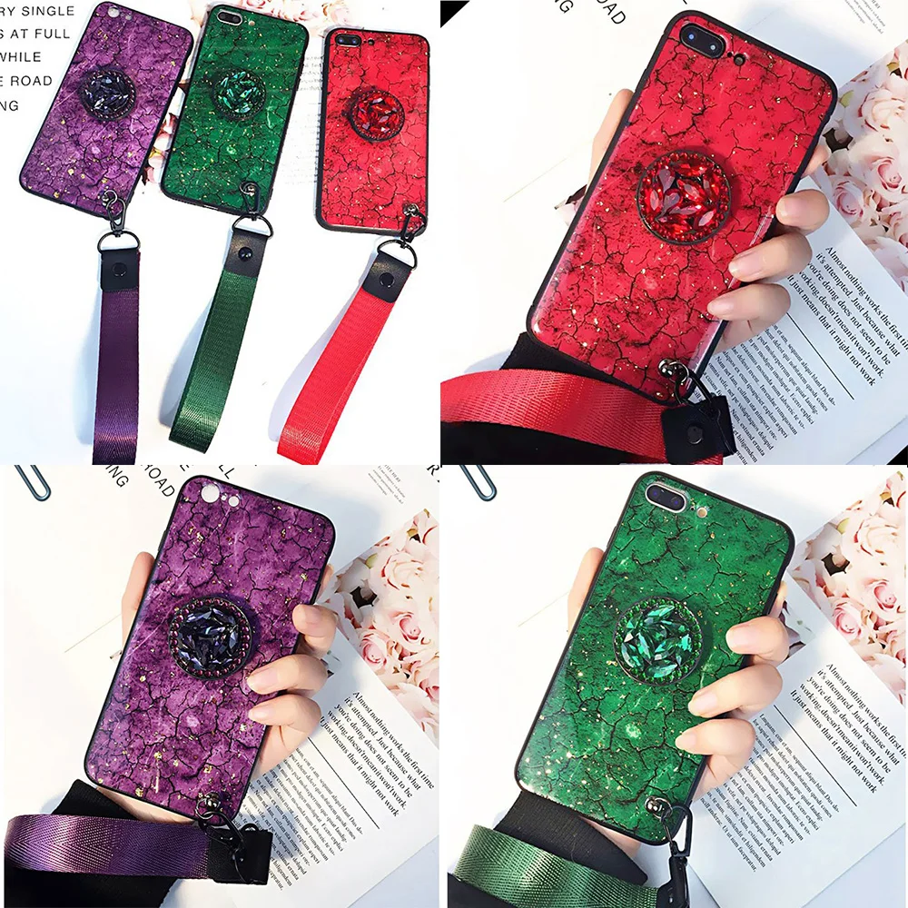 

Glitter stand holder+Strap Shell For iPhone11 Pro MAX Phone Case Epoxy capa for Iphone 8 Plus 7Plus X Coque For iphone XS MAX XR Cases For Iphone 6 6SPlus