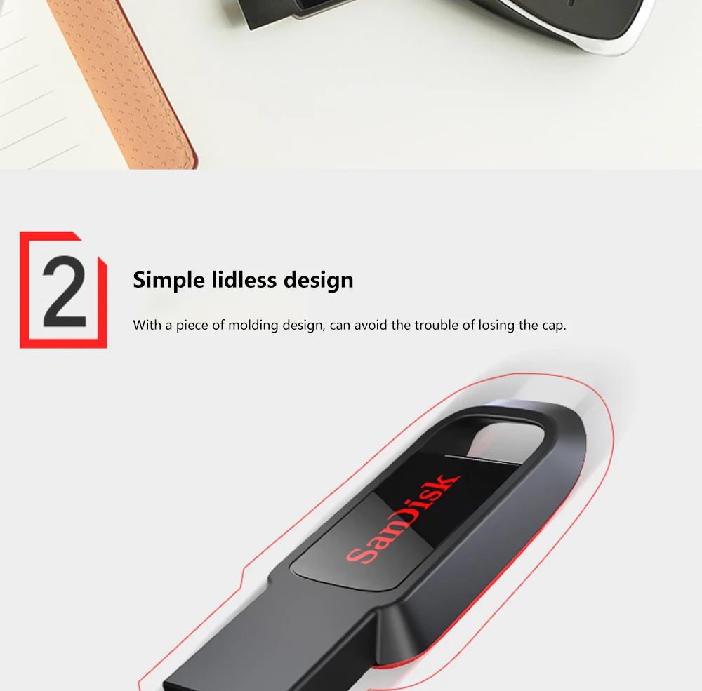 SanDisk USB флеш-накопитель CZ61 Флешка 16 ГБ 32 ГБ 64 ГБ 128 ГБ Флешка для ноутбука