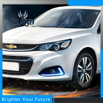 

2Pcs ABS Daytime Running Lights For Chevrolet Malibu 2016 2017 White+Yellow Turn Signal Lamp DRL