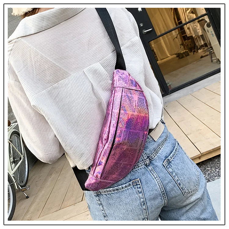 2019 летняя новая стильная пляжная сумка, прозрачный Модный женский кошелек с рисунком, водонепроницаемая поясная сумка, женская