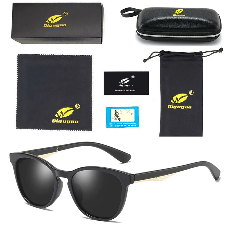 Дизайнерские женские солнцезащитные очки, высокое качество, роскошные брендовые Винтажные Солнцезащитные очки, поляризованные розовые солнцезащитные очки uv400, оригинальная брендовая коробка - Цвет линз: Sand Black---Gray