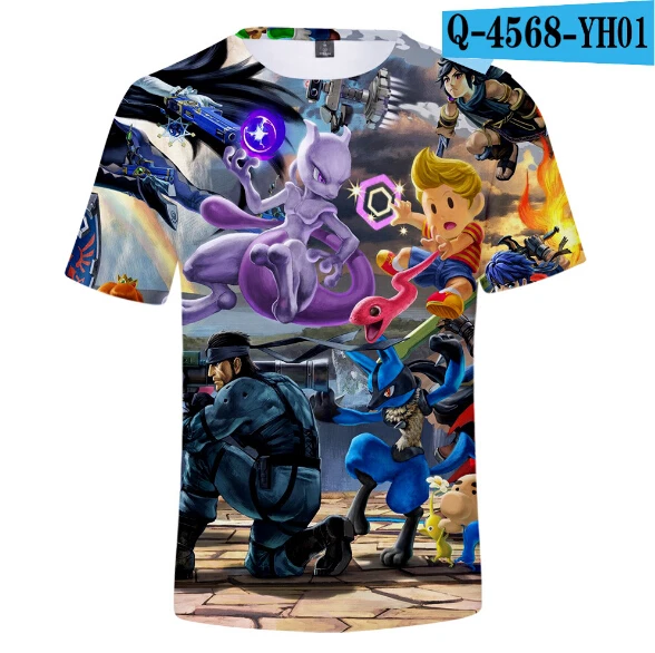 color at picture Футболка с 3D принтом Супер Марио футболка для мужчин/женщин/детей с забавными лекарствами модная детская футболка Топы, брендовая одежда - Цвет: color at picture