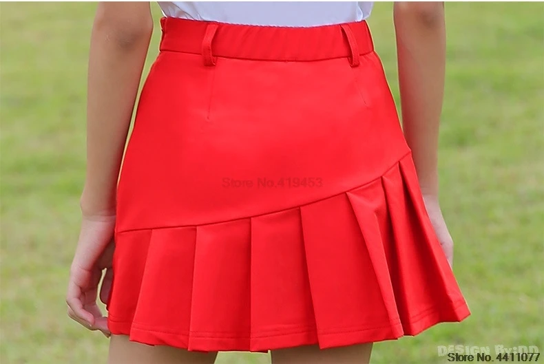 Комплект из дышащей спортивной юбки для гольфа для PGM девочек; рубашка с короткими рукавами; плиссированная юбка; удобная детская одежда для гольфа для девочек; D0787