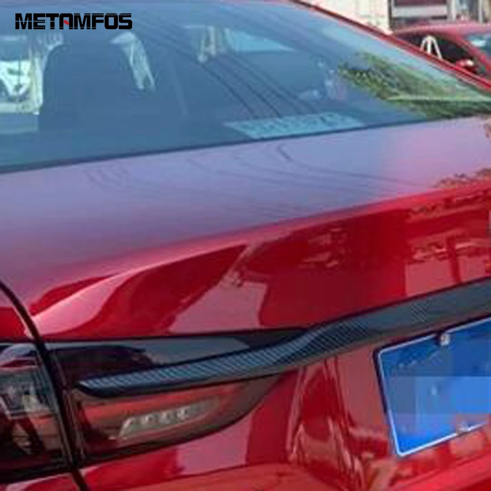 Для Mazda 6 Atenza 2019 2020 углеродное волокно задний багажник стример хвост двери молдинг