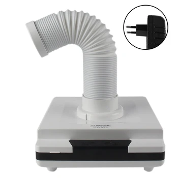 

60W Led Nail Dust Collector 4500 Rpm Vacuum Cleaner For Manicures Suction Dust Cleaner Retractable Elbow Nail Dust Collector Eu