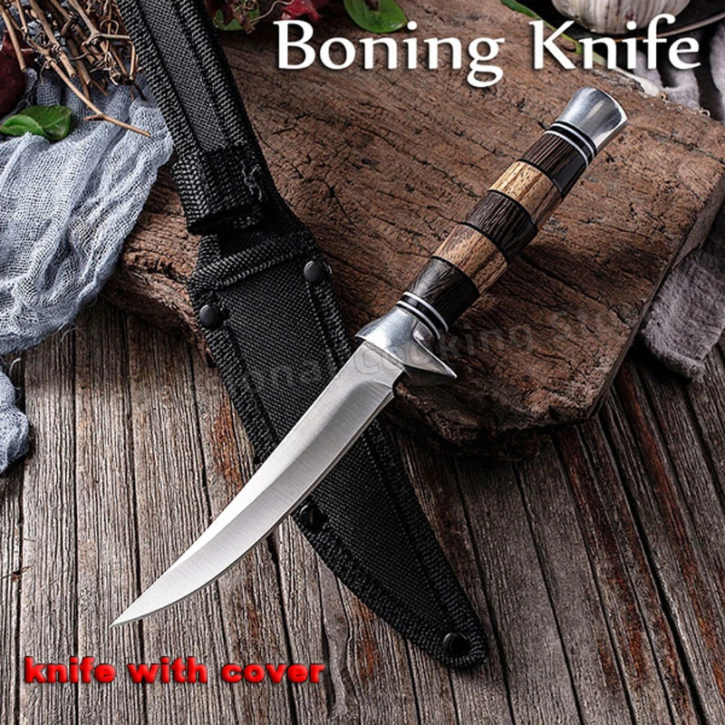 

Hand-forged stainless steel boning knife Butcher knife Outdoor cooking knife Kitchen knife Meat cleaver Kitchen cooking knife