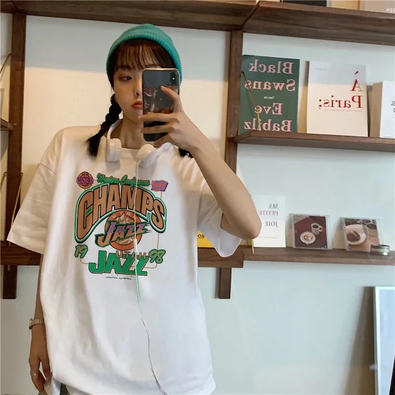 Streetwear tops shirt clothes футболка Women top Tee y2k mujer gothic Tshirt Harajuku Sleeve T Shirt Print Vintage T-shirt