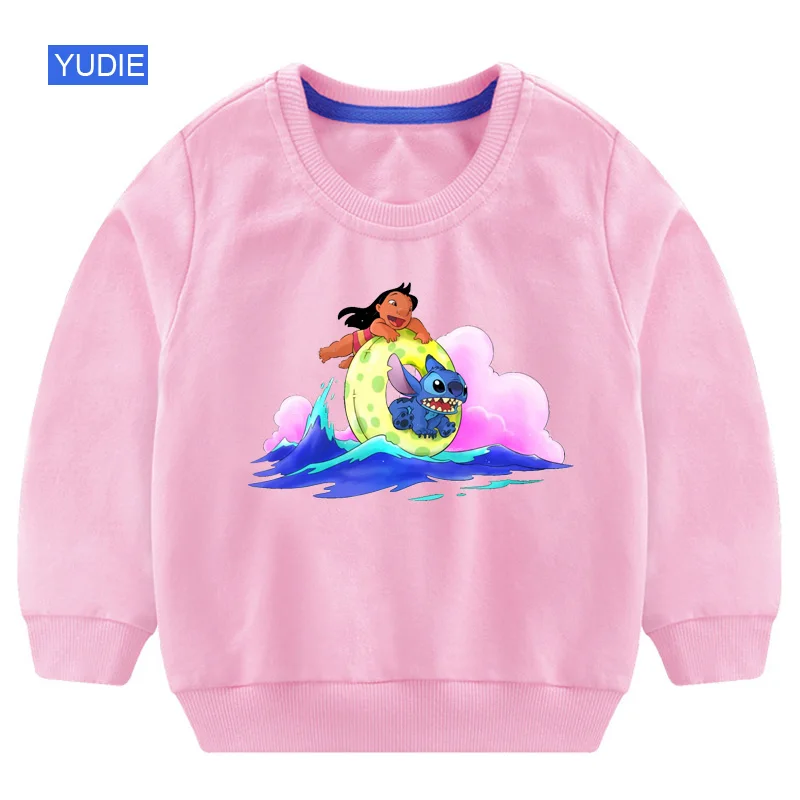 sweatshirt Pink Свитер для маленьких девочек; милый свитер для маленьких детей; осенний Топ для маленьких детей; костюм для маленьких девочек; сезон осень-зима; Милая одежда с героями мультфильмов; 3T - Цвет: sweatshirt Pink