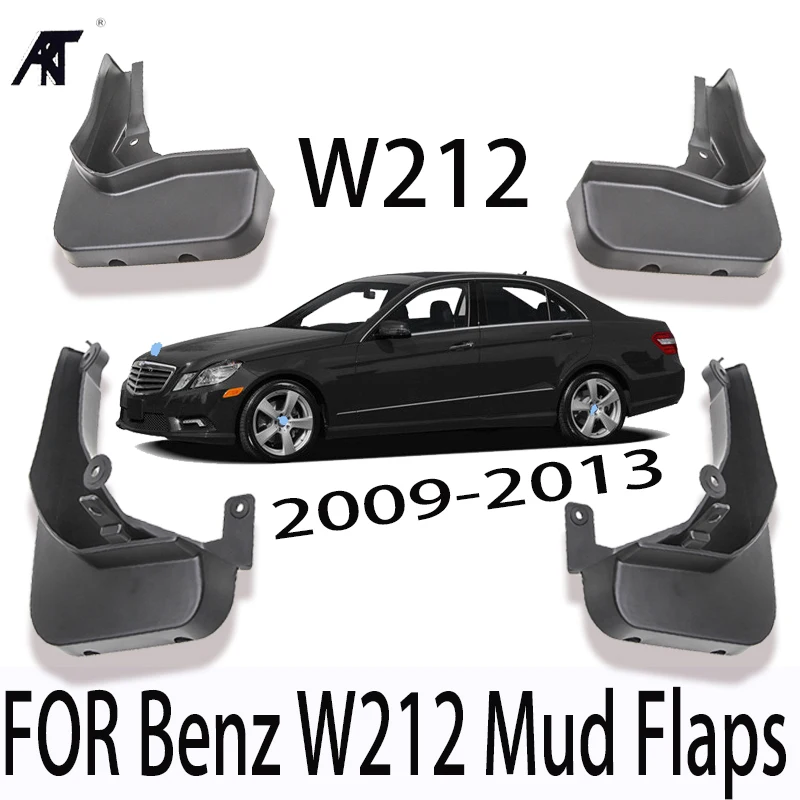 4pcs/set Mud Flaps For Benz W212 Front Rear Fender Flare Splash Guards