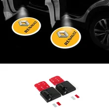 2x светодиодный двери автомобиля логотипы лазерный проектор света для Renault Megane 3 Logan Duster Лагуна 2 Clio Scenic Captur Лагуна Fluence Sandero